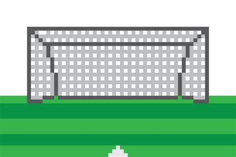 campo de portería de fútbol de pixel art 12067296 Vector en Vecteezy