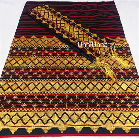 Jual Tapis Bordir Keliling Kain Tenun Songket Etnik Khas Lampung