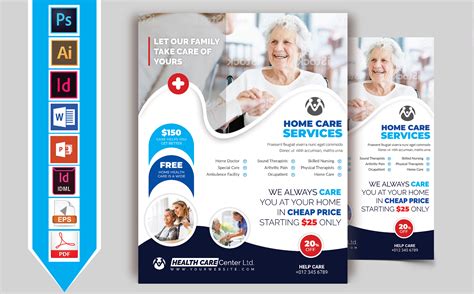 Home Care Service Flyer Vol Gr Fico Por Imagine Design Studio