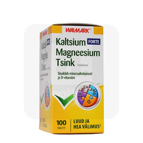 WALMARK KALTSIUM MAGNEESIUM TSINK FORTE TBL N100