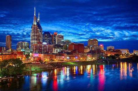 Nashville Skyline Photography Nashville In Tennessee, One Of The Most