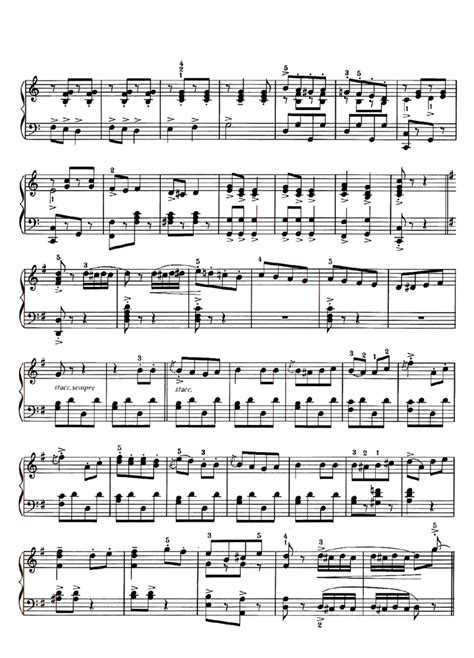 Can Can Easy Piano Sheet Music Easy Sheet Music