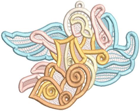 Free Standing Lace Angels 2 | Machine Embroidery Designs by JuJu