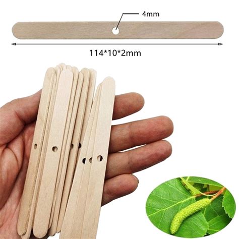 Pcs Wooden Candle Wick Holders Candles Bars Holders For Candle Making