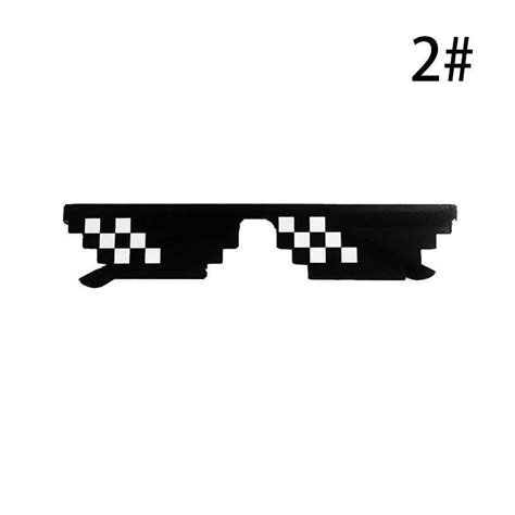 Buy Fashion Thug Life Glasses 8 Bit Pixel Deal With It Sunglasses Unisex Sunglasses At