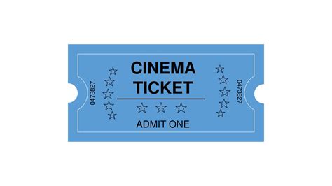 Free Printable Blank Movie Ticket Templates Pdf Word