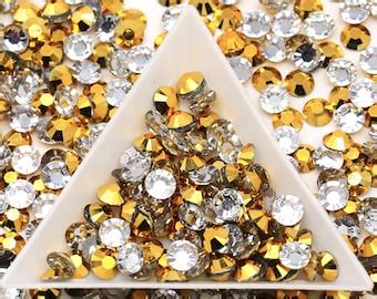 Rose Gold Jelly Non Hot Fix Flat Back Resin 1000 Pcs Rhinestones Embellishments Bling Crafts