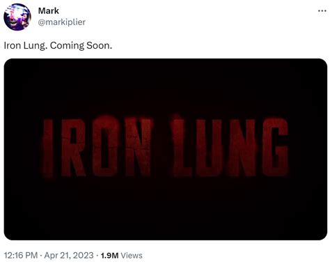 Iron Lung Coming Soon Iron Lung Know Your Meme