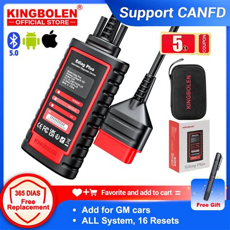 Kingbolen Ediag Plus Canfd Protocol All System Ecu Coding Active Test