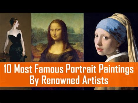 famous portraits  history    famous portrait paintings