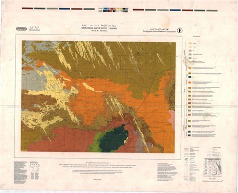 H 35 D Bahariya Geological map of Egypt Геологический портал GeoKniga