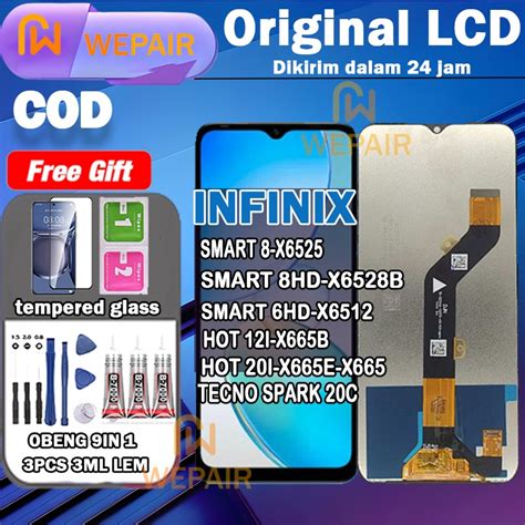 Jual WEPAIR LCD INFINIX SMART 8 SMART 8HD SMART 6HD HOT 12I HOT 20I