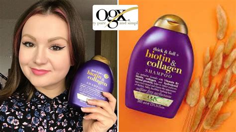 Ogx Thick And Full Biotin And Collagen Shampoo Review 🟣 Youtube