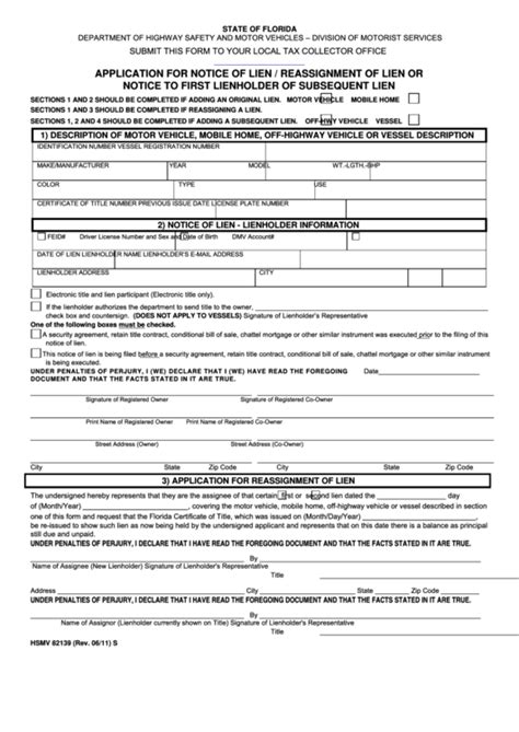 Florida Department Of Motor Vehicles Form 82101 Webmotor Org