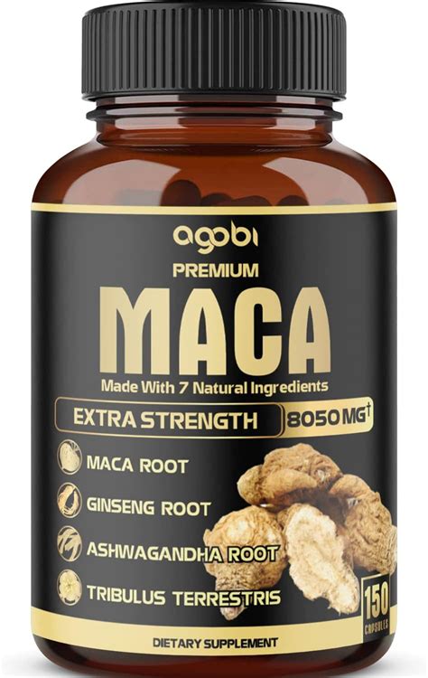 In Premium Maca Root Capsules With Ashwagandha Ginseng Tribulus