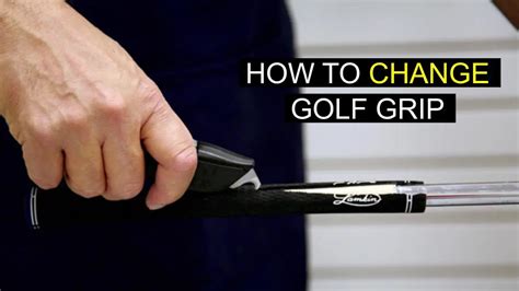 how to put on golf grips