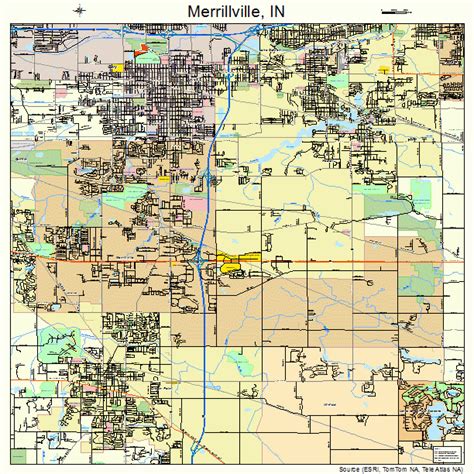 Merrillville Indiana Street Map 1848528