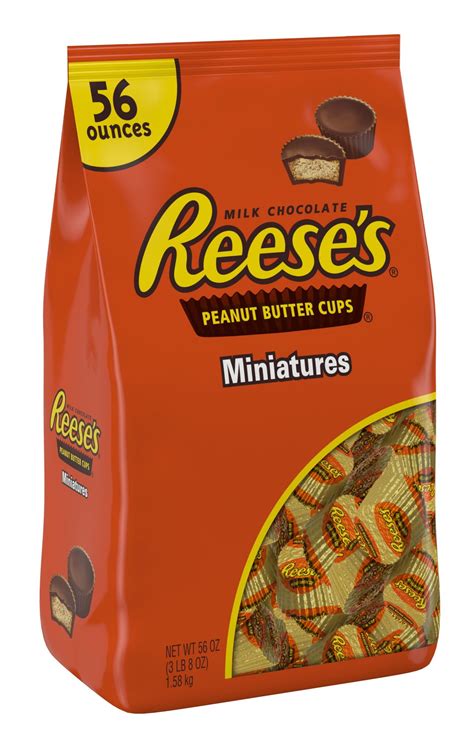 Product of Hershey's Reese's Miniature Peanut Butter Cups, 56 oz ...