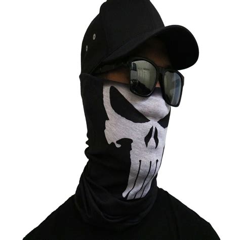 Armaace Punisher Face Mask Neck Gaiter Bandana Seamless