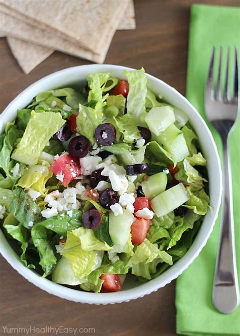 Easy Greek Salad With Homemade Dressing Recipe