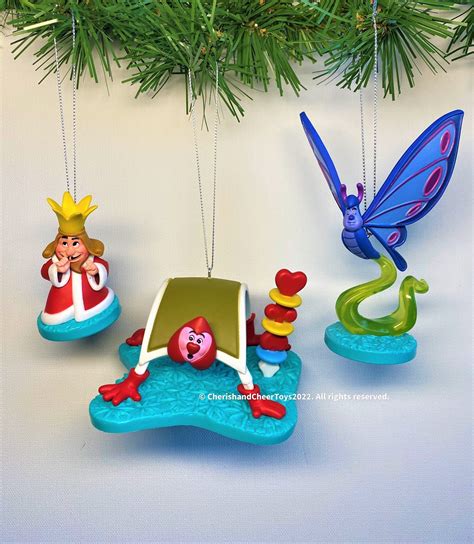 Alice In Wonderland Ornament Set Of Alice In Wonderland Etsy