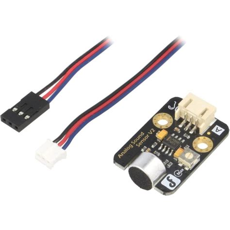 Dfrobot Analog Sound Sensor For Arduino Dfr0034 מוצרי פיתוח לאלקטרוניקה