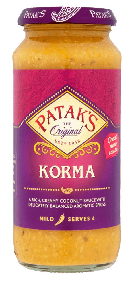 Pataks Korma Sauce 6x450g Laeveld Food Ingredients