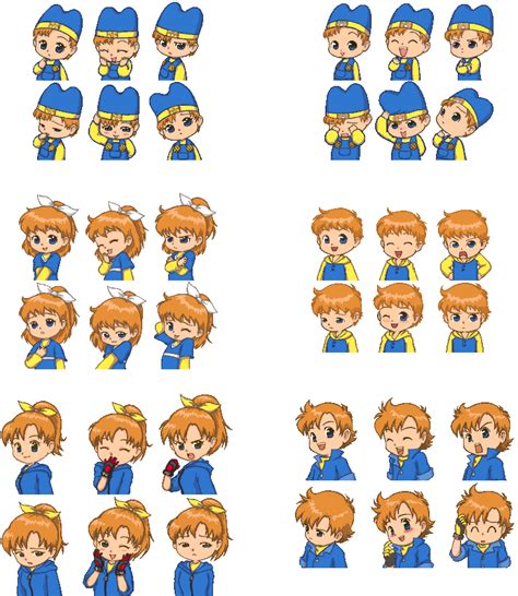 Harvest Moon DS/Cute Sprite Recolours: Ann's Children : r/harvestmoon