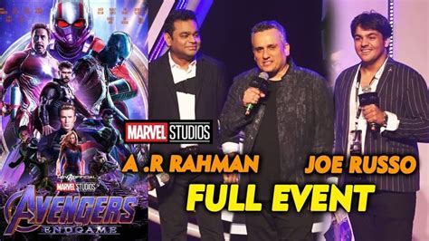 Avengers Endgame Press Conference In India | FAN MEET | Joe Russo A R ...