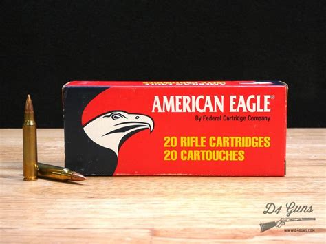 Federal American Eagle 223 Rem 55gr FMJ BT 20 Rounds AE223