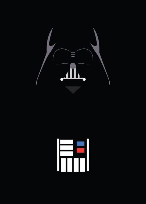 Darth Vader Minimalism | Star wars wallpaper, Star wars poster, Star ...