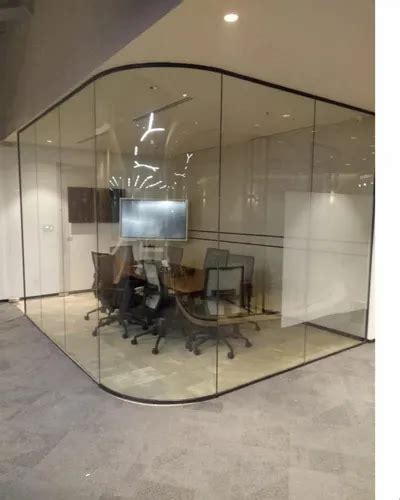 Upvc 10feet Curved Glass Partition, 12mm at ₹ 700/square feet in New ...