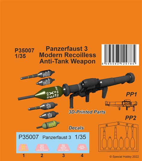 Panzerfaust 3 Modern Recoilless Anti Tank Weapon HLJ