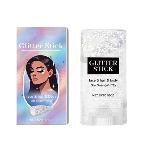 Body Glitter Stick - Waterproof Glitter Gel with Shimmering Holographic