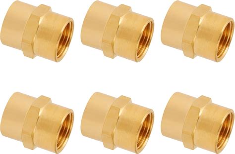 Sungator Brass Pipe Fittings Coupling 12 Inch Npt Female X 12 Inch Npt Female