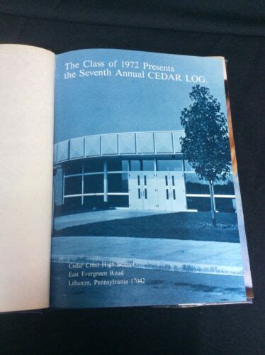 1972 Cedar Crest High School Yearbook, Lebanon, PA - BND Treasure Chest