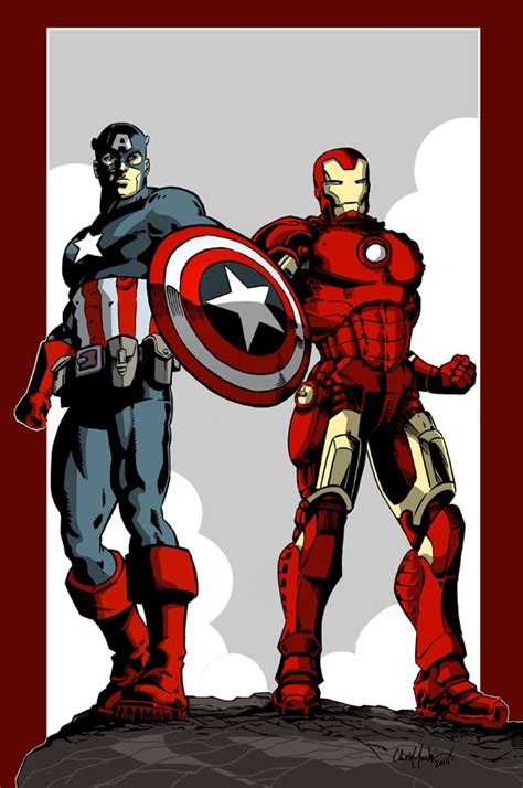 Captain America Iron Man Print by ChrisMcJunkin on DeviantArt