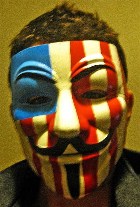 Guy Fawkes V for Vendetta Anonymous Custom Hand Painted USA - Etsy