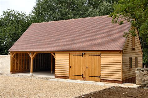 Four Bay Garage With Room Above Gallery Oak Frames Direct