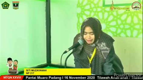 SITI MUZAYYANAH BANTEN TILAWAH REMAJA MTQ NASIONAL XXVIII TAHUN