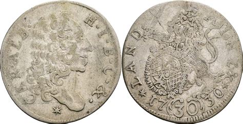 Bayern Karl Albrecht 1726 1742 30 Kreuzer 1730 S Ss MA Shops