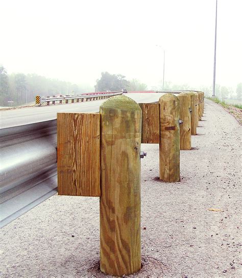 Wood Guardrail Posts And Blocks American Timber And Steel