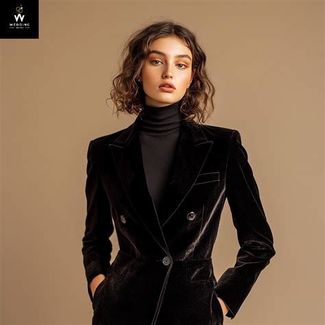 black velvet pant suit  women womens tuxedo business suit