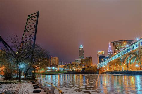 Winter In Cleveland Ohio Photograph By Richard Kopchock