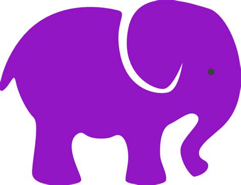 Elephant Purple Clip Art at Clker.com - vector clip art online, royalty free & public domain