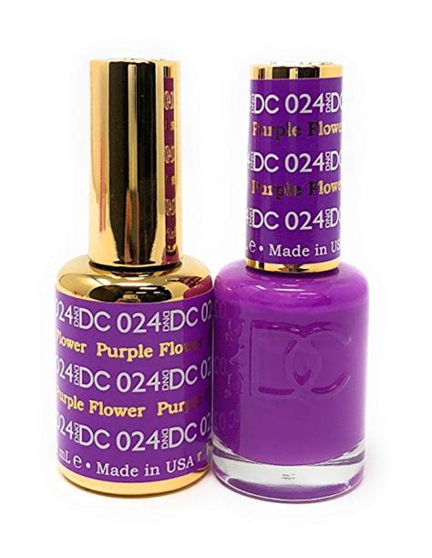 Dnd Dc Duo Soak Off Gel And Matching Nail Polish Dc024 Purple Flower