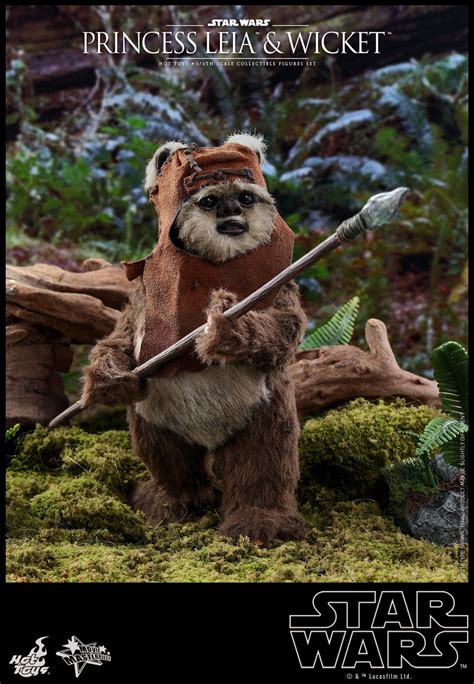 Hot Toys Star Wars Return Of The Jedi Princess Leia Wicket Collectible Figures Figures