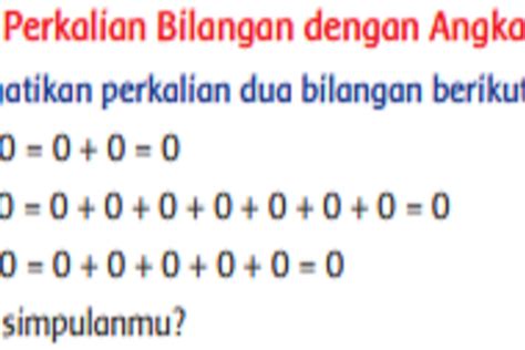 Kunci Jawaban Tema 2 Kelas 2 SD Halaman 77 Perkalian Dengan Angka Nol