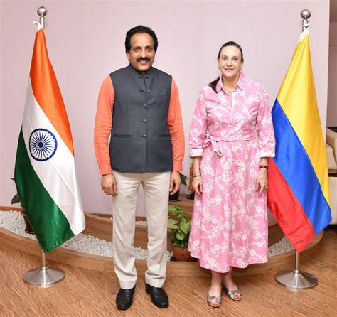 Isro On Twitter H E Ms Mariana Pacheco Ambassador Of The Colombian