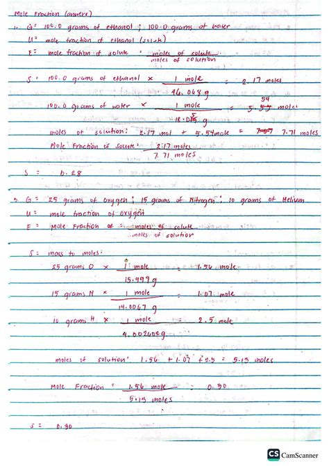 SOLUTION: Chemistry mole fraction molarity molality normality mass